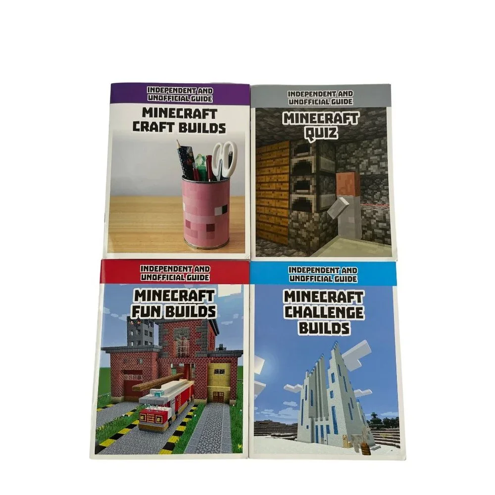 Minecraft Mineworld Building Handbooks 5 Sticker Sheets Original Collector Tin
